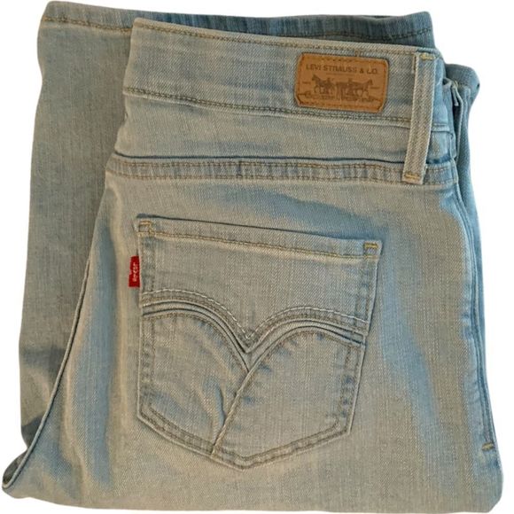 Levi’s The Original Jean 525 Perfect Waist Light Wash Jean Shorts 6 (E-009) - Picture 7 of 11